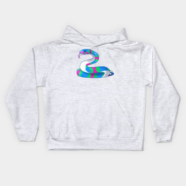 Polysssexual Snake Kids Hoodie by candychameleon